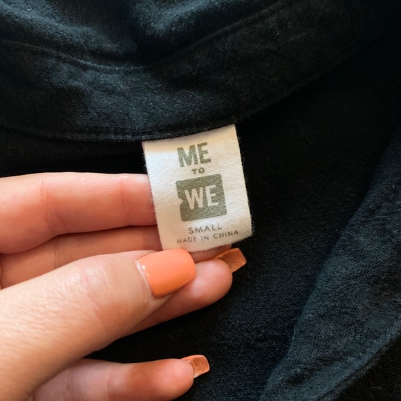 Pacsun button up cropped top with collar - Picture 2 of 3